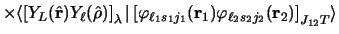 $\displaystyle \times\langle
\left [ Y_L (\hat {\bf r}) Y_\ell (\hat \rho) \righ...
...} ({\bf r}_1)\varphi_{\ell_2 s_2 j_2} ({\bf r}_2)
\right ] _ {J_{12} T} \rangle$