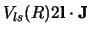 $ V_{ls} (R) 2 {\bf l}\cdot {\bf J}$