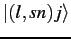 $\vert(l,sn)j \rangle$