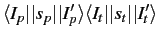 $\langle I_p\vert\vert s_p\vert\vert I_p'\rangle \langle I_t\vert\vert s_t\vert\vert I_t'\rangle$