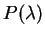 $P(\lambda)$