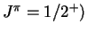 $J^{\pi}=1/2^{+})$