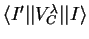 $\langle I'\vert\vert V_{C}^{\lambda}\vert\vert I\rangle$