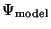 $\Psi_{\rm model}$
