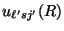 $u_{\ell' sj'} (R) $