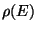 $\rho(E)$