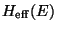 $H_{\rm eff}(E)$