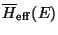 $\overline H_{\rm eff}(E)$