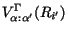 $ V^\Gamma_{\alpha :\alpha' } {(R_{i'})}$