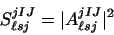 \begin{displaymath}
S_{\ell sj}^{jIJ} = \vert A_{\ell sj}^{jIJ}\vert^2
\end{displaymath}