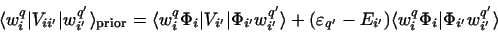 \begin{displaymath}
\langle w^q_{i}\vert V_{ii'}\vert w^{q'}_{i'} \rangle_{\rm ...
...'}) \langle w^q_{i} \Phi_i \vert\Phi_{i'} w^{q'}_{i'} \rangle
\end{displaymath}