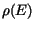 $\rho(E)$