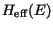 $H_{\rm eff}(E)$
