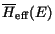 $\overline H_{\rm eff}(E)$
