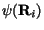 $\psi({\bf R}_i)$